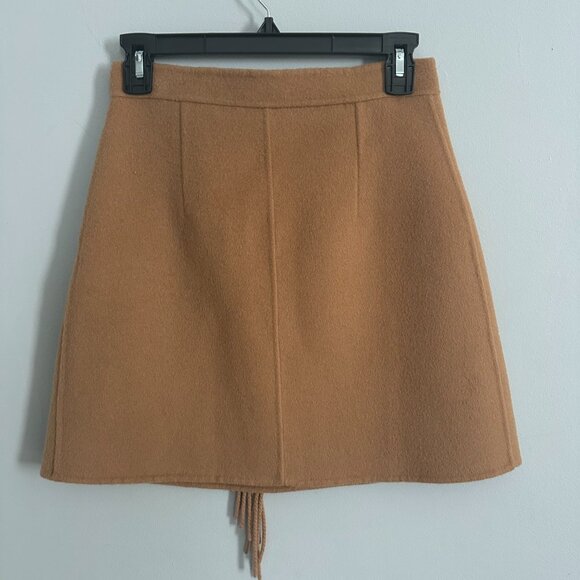 Sandro Fringe Wool-Blend Mini Skirt - Picture 6 of 10